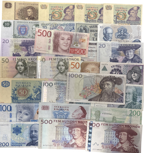 Banconote corona svedese - svedese,