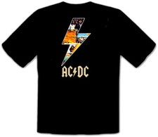 ACDC AC - T-shirt nera DC Rock