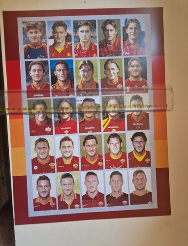 Cartoncino poster totti - totti, as