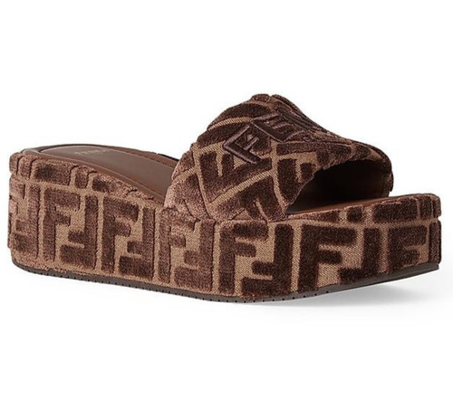 Sandalo fendi sunshine marrone - sandalo,