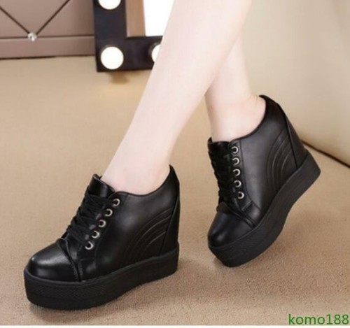 Sneakers donna zeppa plateau