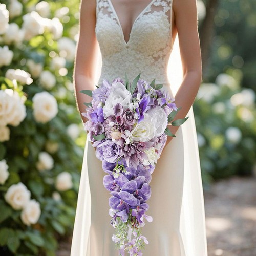 Bouquet sposa fiori finti - bouquet, da