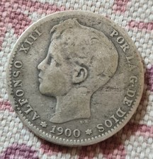 Spagna peseta 1900 argento - spagna, 1
