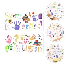  2 Fogli Adesivi Murali Aula