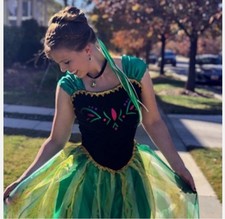 Costume donna adulta Frozen Queen Anna cosplay abito da festa principessa vestito fantasia