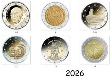 2 Euro 2026 Commemorativi -