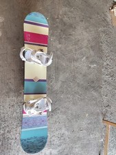 K2 First Lite 150 cm Snowboard + Attacchi Burton Stiletto Tg. L Donna Ragazza