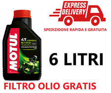 6 LITRI OLIO MOTORE + FILTRO OLIO PER SUZUKI VZ MARAUDER 1600 04/05
