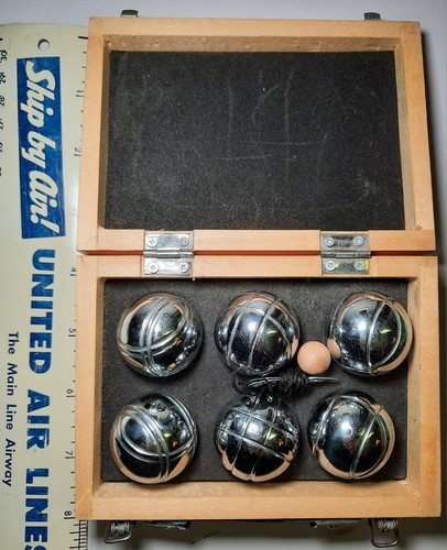Set palline bocce cromate