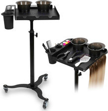 Carrello Professionale per Parrucchieri – Mobile, Regolabile in Altezza E Resist