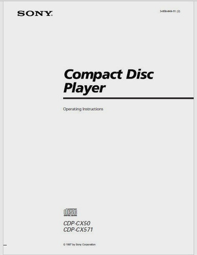 Sony cdp cx50 - cdp-cx50, /