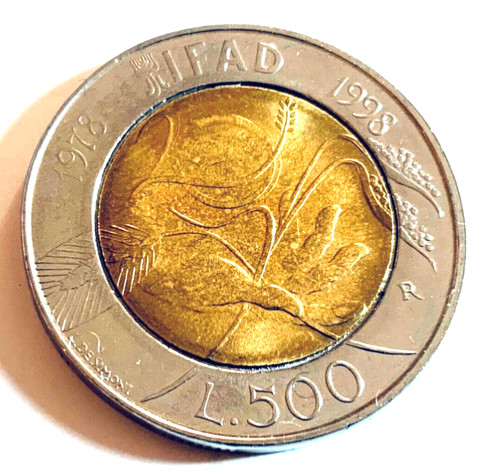 Italia 1998 moneta - moneta, l.500