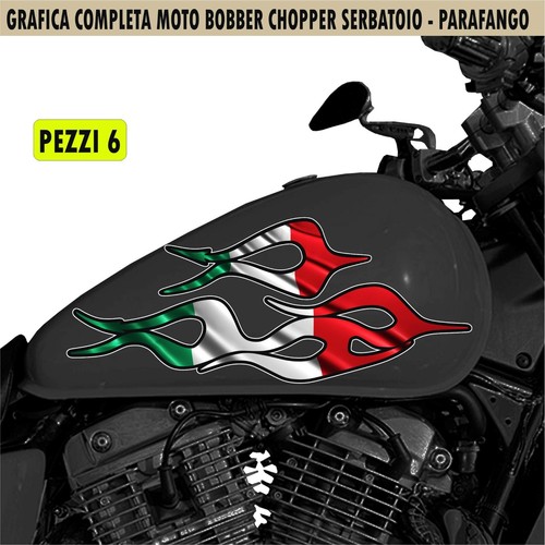 Kit6 adesivi moto serbatoio