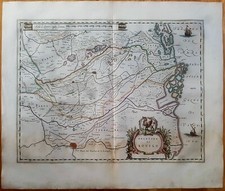 Stampa antica mappa carta