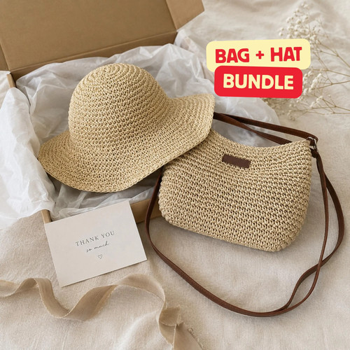 Set cappello borsa in - e,
