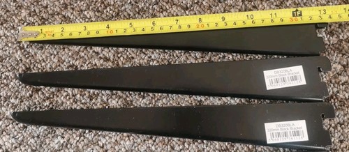 Twin slot shelving black - slot,