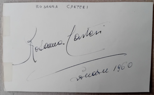 Original autograph rosanna - original,
