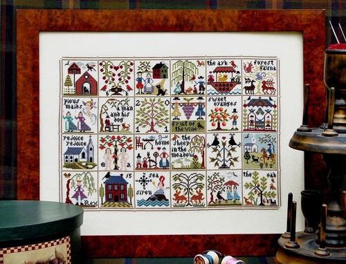 Sampler story primitive quaker - sampler,