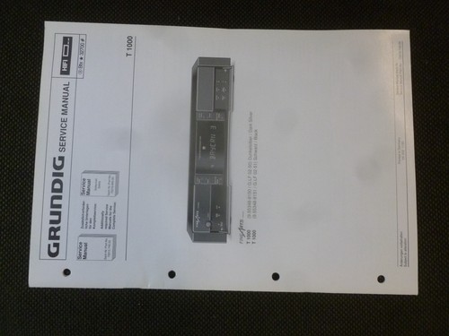 Manuale servizio grundig - servizio,