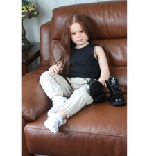 Kit bambola Gabriella Reborn enorme dipinta 40 pollici smontata bambina + corpo in tessuto