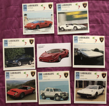 De Agostini - 8 Figurine/Schede Tecniche - LAMBORGHINI - Spedizione GRATIS