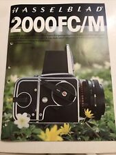 Hasselblad 2000 Fc/m Italiano Depliant Brochure Catalogo Vintage Anni 80
