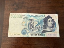 500000 Lire Raffaello