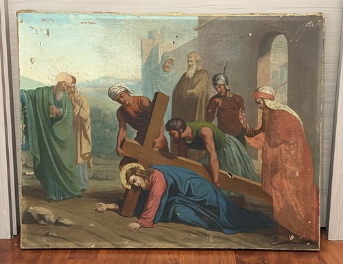 Dipinto olio tela - olio, su