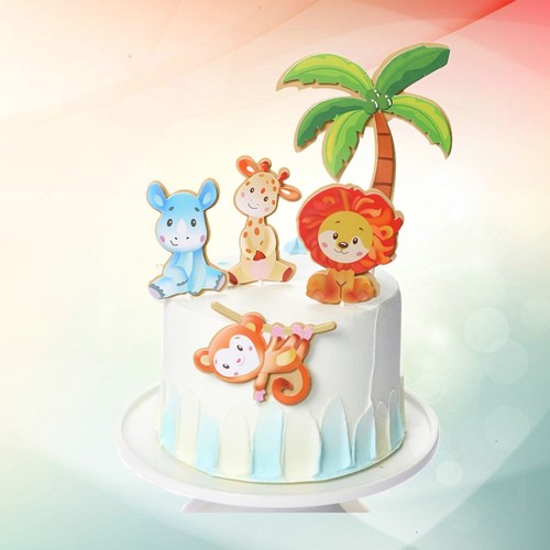 Pezzi cupcake picks giungla - cupcake,