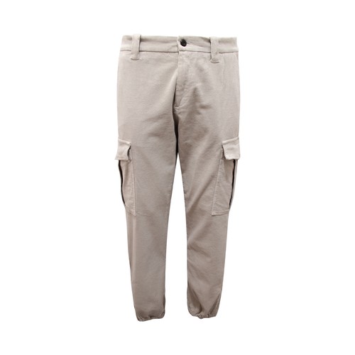 Q4992 pantalone cargo velluto - pantalone,