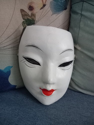 Maschera decorativa cartapesta - maschera,