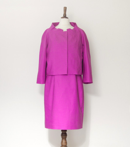 Completo giacca tubino rosa - e,
