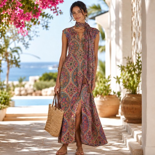 Maxi abito calypso barth - maxi,