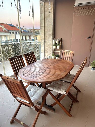 Tavolo giardino legno ovale