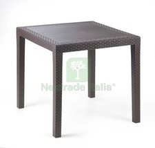 1PZ TAVOLO KING CM. 80X80X72 H COL. TESTA DI MORO: