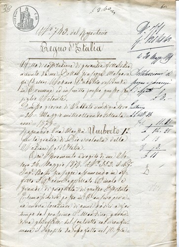 1879 antico atto - 1879,