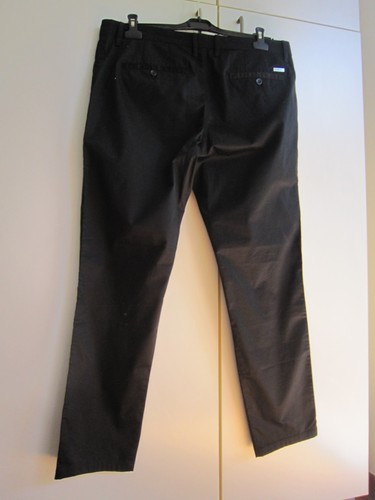 Armani pantaloni uomo nero - pantaloni,