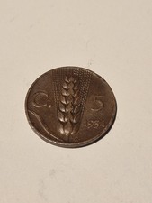 Moneta 5 Cent Lire 1934