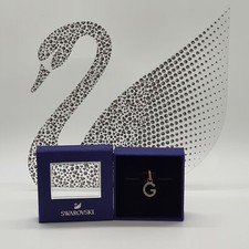 Swarovski Remix Charm Ciondolo Lettera G Bianco, Placcato Oro Rosa 5437614