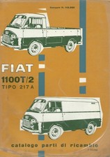  FIAT 1100 T/2 Tipo 217 A - Catalogo parti di ricambio 1959 I Edz. Furgone 