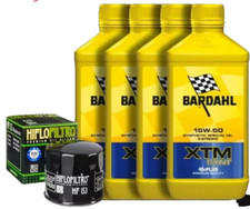 KIT/TAGLIANDO DUCATI MONSTER IE 620 2002 2003 OLIO BARDAHL XTM 15W50 FILTRO MOTO