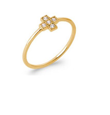 Anello Croce Incassato