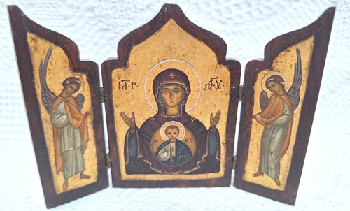 Antica icona altare russo