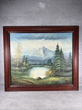Grande quadro olio paesaggio