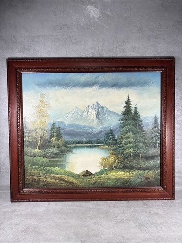 Grande quadro olio paesaggio