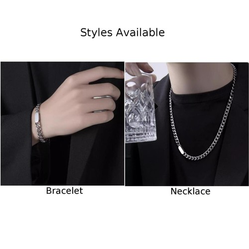 Collana acciaio titanio con - in,