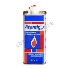 Benzina per Accendini Atomic 125 ml | Ricarica per Zippo e antivento | Beccuccio