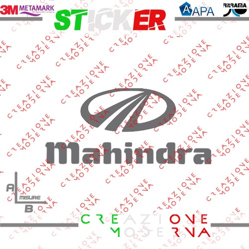 Adesivo sticker logo mahindra - sticker,