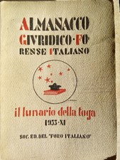 Almanacco Giuridico Forense Italiano -- Il lunario della toga 1933