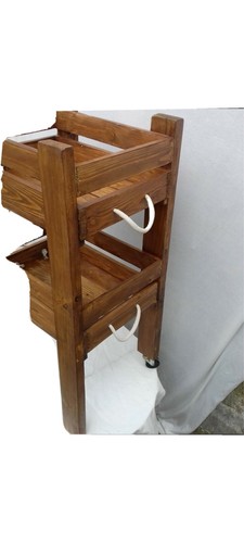 Carrello frutta legno - carrello,